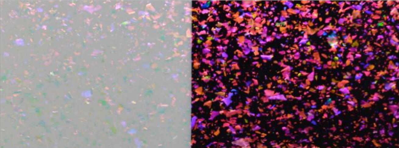 T-09 Optically variable pigment/ink Orange Red-Yellow Green 200-300μm-HiBlueStar