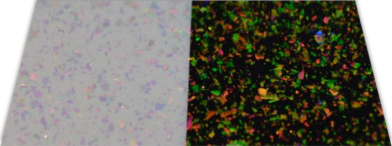 T-09 Optically variable pigment/ink Orange Red-Yellow Green 200-300μm-HiBlueStar